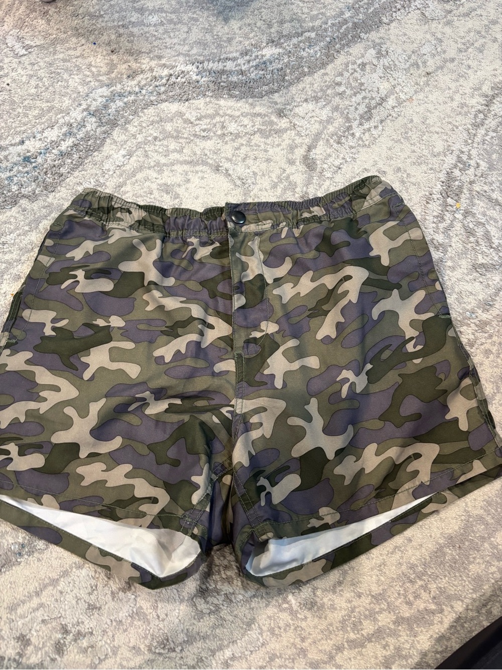 Joe Fresh Men's Camo Athletic Shorts in Olive, Khaki & Black
